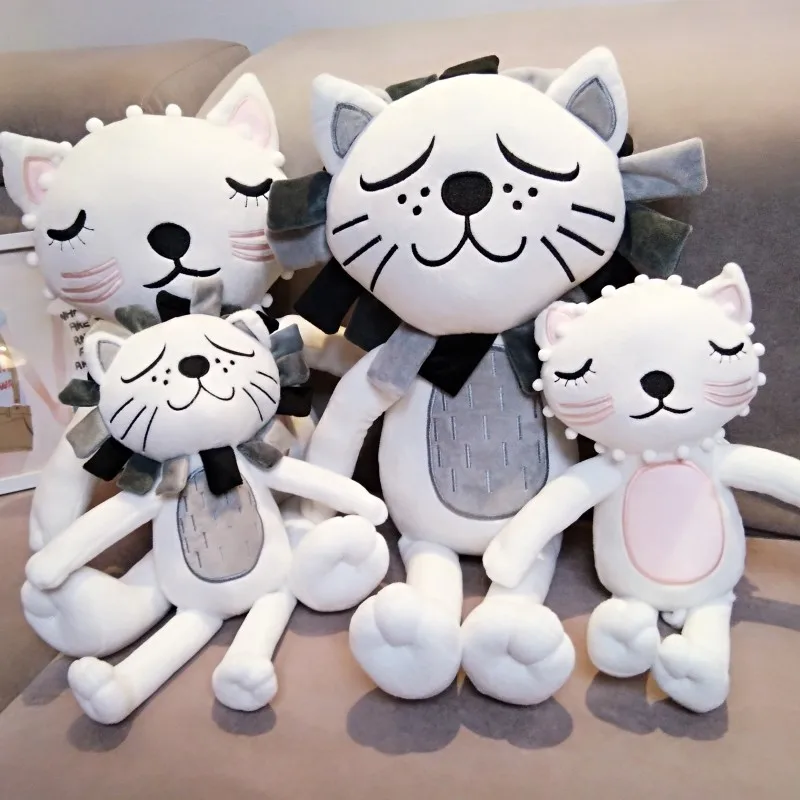 

New Animal Lion Cat Comfort Doll Plush Toy Cute Doll Home Decoration Kids Gift 40cm