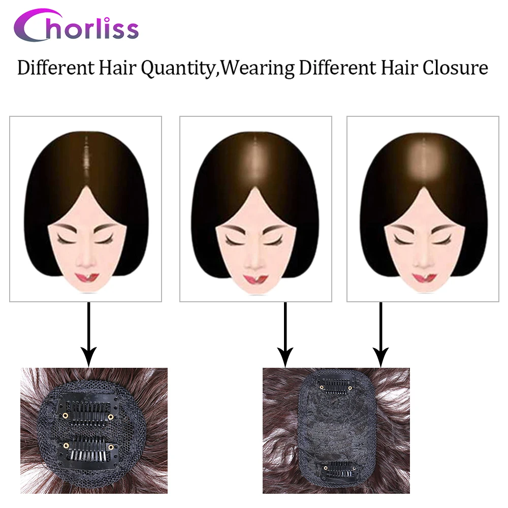 Chorliss Clip-On Hair Topper Short Curly 2 Clip In One Piece Hairpiece For Women top of the head Twistful | Шиньоны и парики