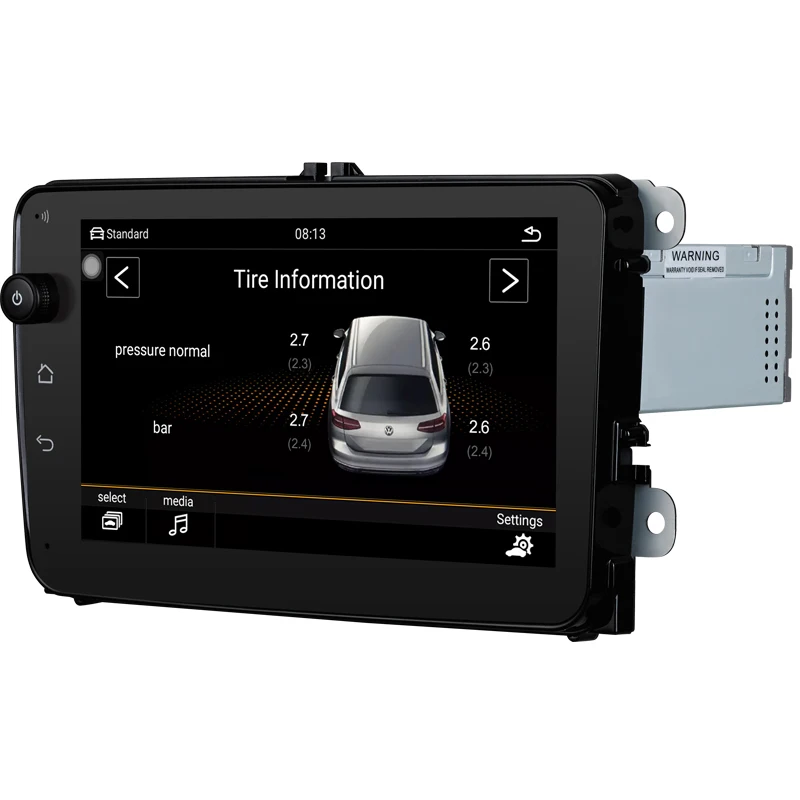 Автомобильный мультимедийный плеер DVD плеер android 8,1 для Volkswagen/Golf Polo/Tiguan/Passat CC/сиденье/Леон/Skoda/EOS " 2G/32 Gcar радио