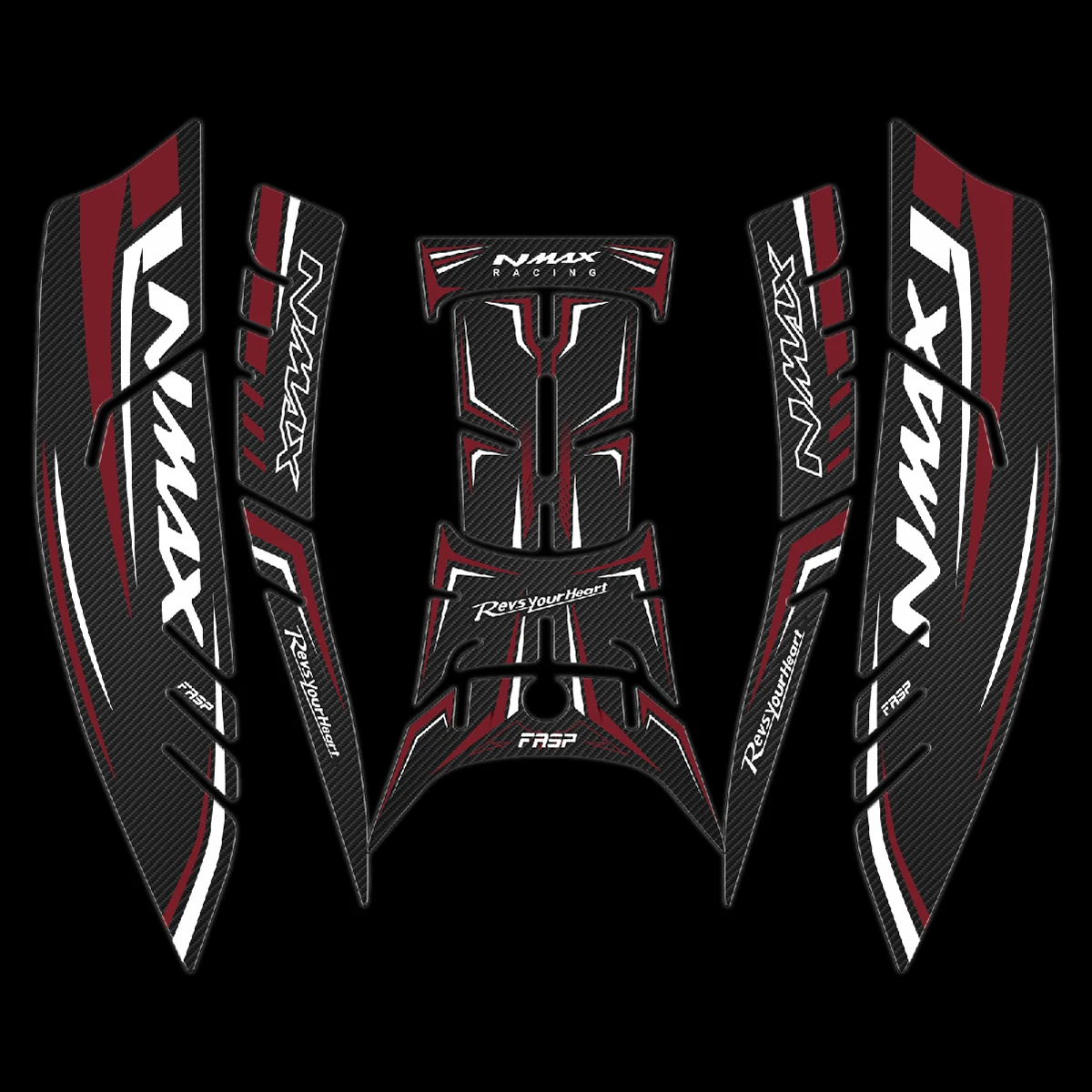 

5D Carbon Namx Tank Pad Motorcycle Stickers Decals For Yamaha Nmax 155 125 Nmax155 Nmax125 n Max 2020 2021 2019