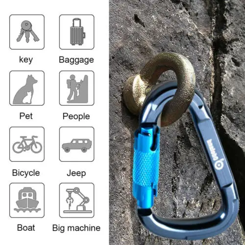 3 упаковки 25KN сверхмощные карибейзеры автоматическая блокировка скалолазание