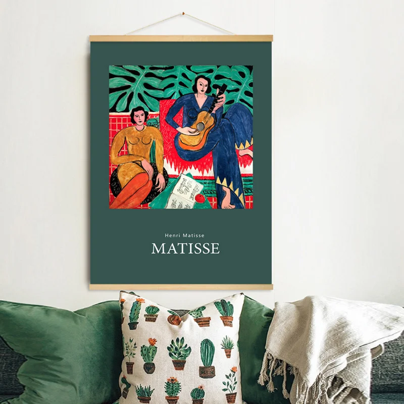

Matisse decorative painting living room dining room bedroom hanging painting Nordic minority cloth tapestry world famous