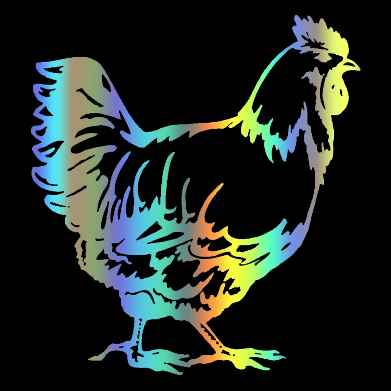 

S51131 Various Sizes/Colors Car Stickers Vinyl Decal Cute Hen Chicken Vivid Farm Motorcycle Decorative Accessories Waterproof