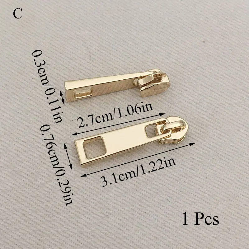 

1 pcs Gold Universal Instant Fix Zipper Repair Kit Replacement Zipper For DIY Accessories High Quality Gold Color Repair Kit