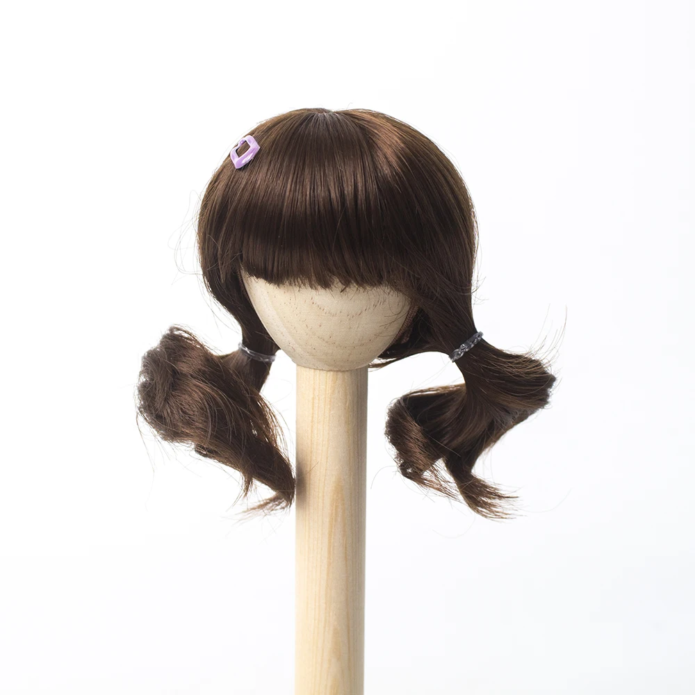 Модный новый стиль яркий Размер 1/6 BJD SD парики MSD Короткие вьющиеся коричневые