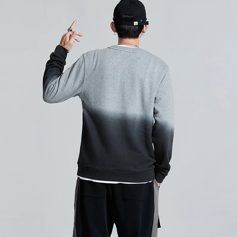 Vomint new contrast color sweater men's autumn and winter cotton long sleeve multi-color Arn Wash |