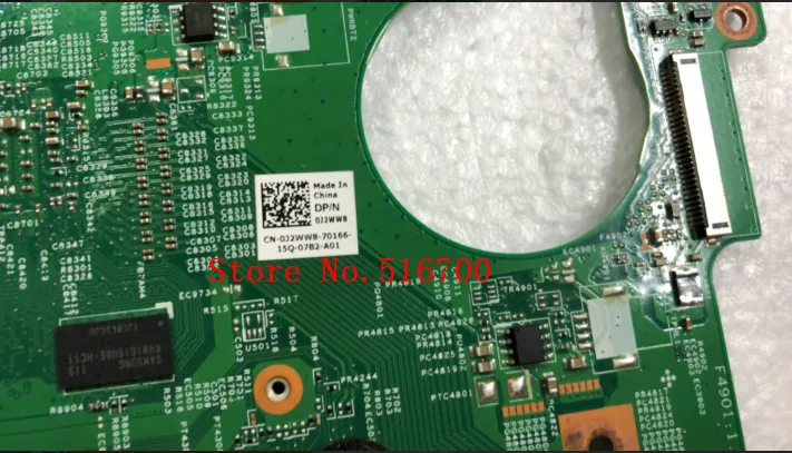 J2WW8 48. Материнская плата IE01.041 для ноутбука DELL Inspiron 15R N5110 5110 CN-0J2WW8 0J2WW8 HM67 DDR3 GT525M 1 ГБ