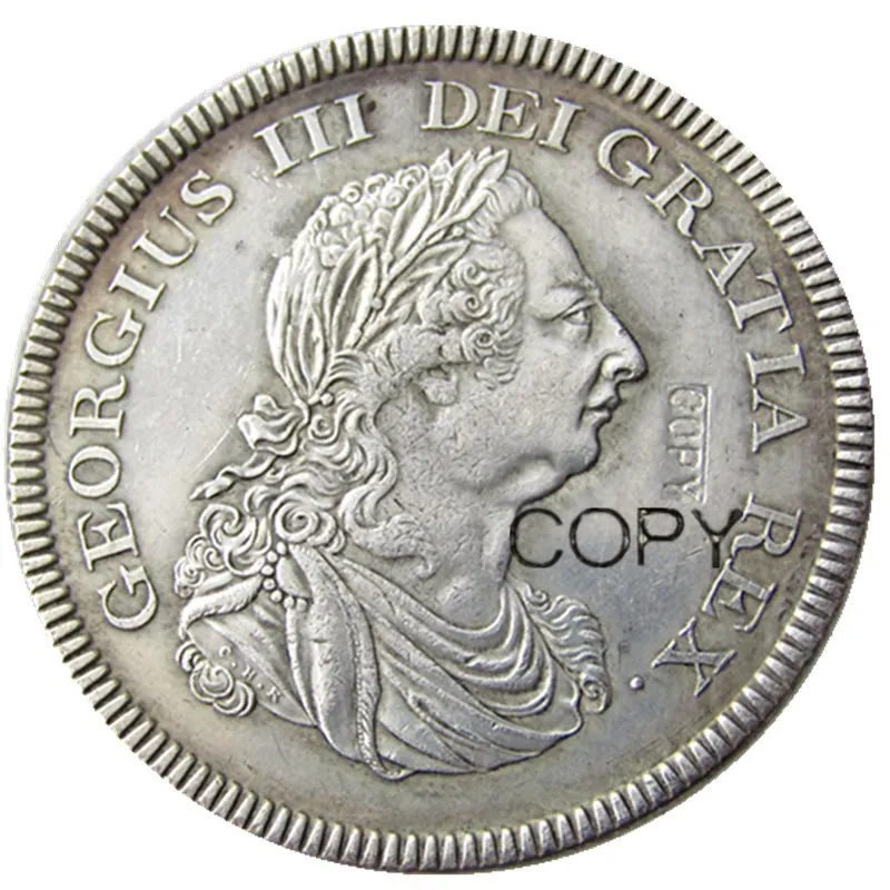 Великобритания торговый доллар 1804 Джордж III Посеребренная копия монеты | Дом и