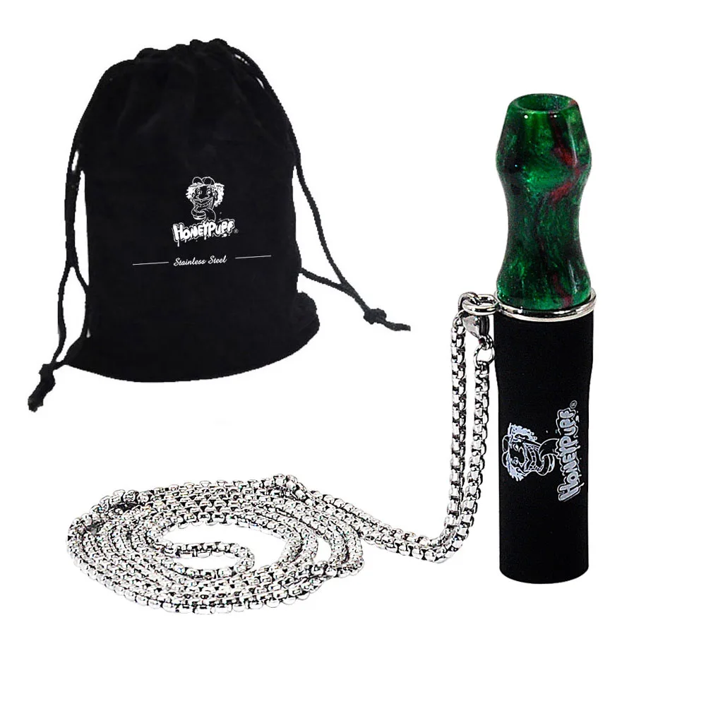 

HONEYPUFF Acrylic Hookah Mouthpieces Tips Shisha Mouth Tip With Metal Necklace Chicha Narguile Hose Tube Accessories