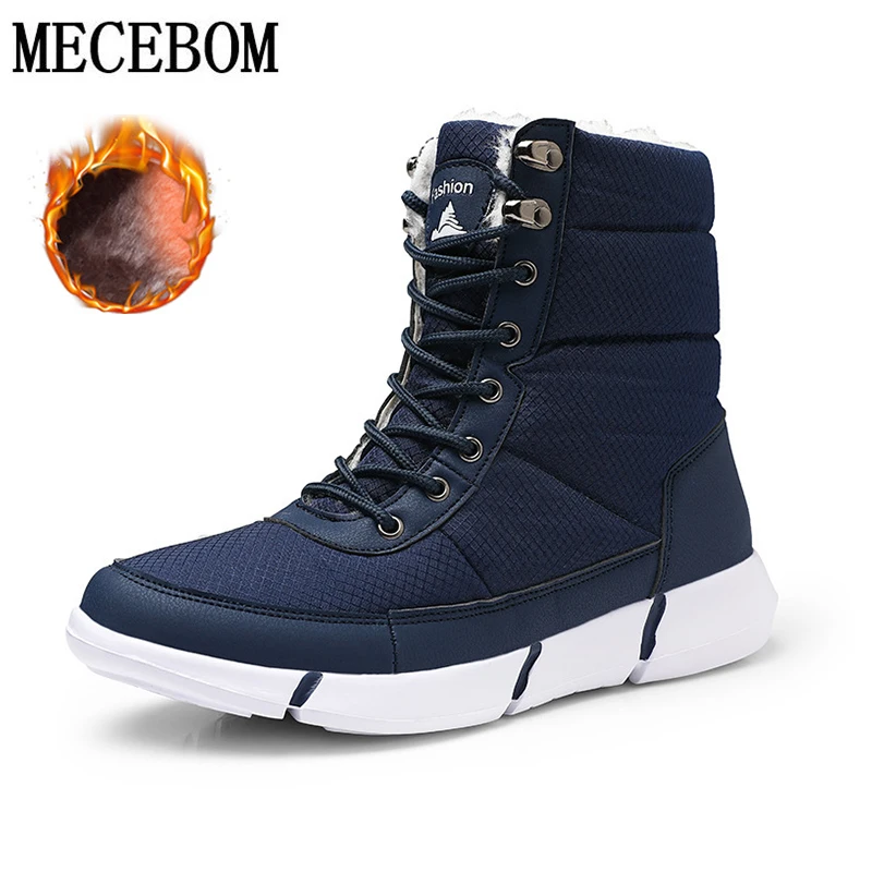 Зима 2020 водонепроницаемые мужские зимние ботинки раньше 48 плюшевые теплые до