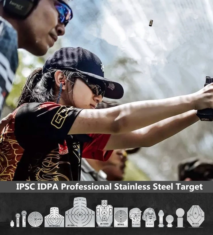 IDPA IPSC профессиональная мишень из нержавеющей стали USPSA для стрельбы
