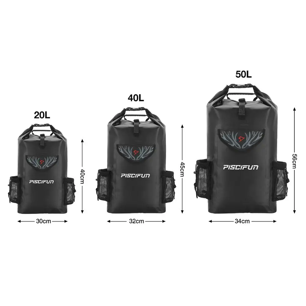 Рюкзак Piscifun из ПВХ 20L 40L 50L водонепроницаемый чехол для телефона сухая сумка