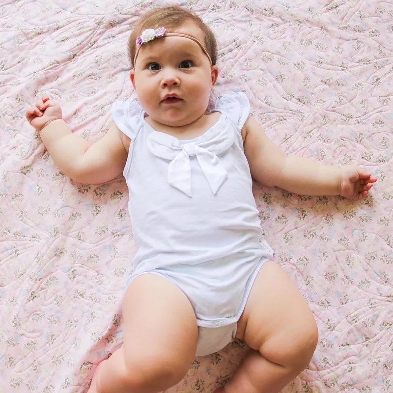 Летние детские комбинезоны многоцветный комбинезон с бантом и оборками на