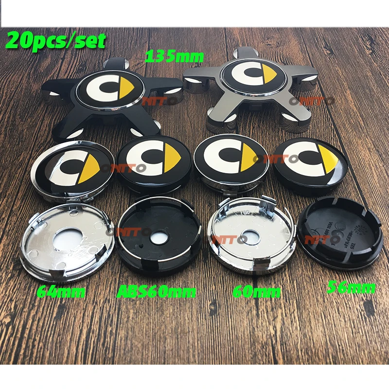 

20pcs Chrome Black Smart car emblem Badge wheel center caps stickers fortwo FORSPEED FORFOUR ROADSTER FORSTARS Auto accessories