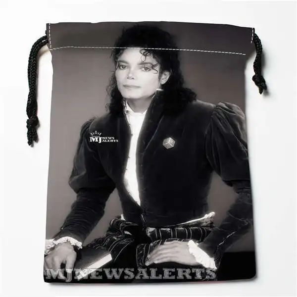 Пользовательские печати Майкл Джексон сумки для покупок на шнурках дорожный
