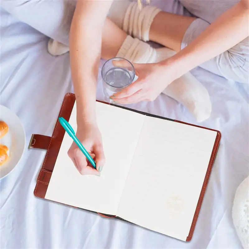 

1pc Premium Coded Lock PU Retro Note Pad Notebook PU Password Book Notebook Coded Lock Diary Book