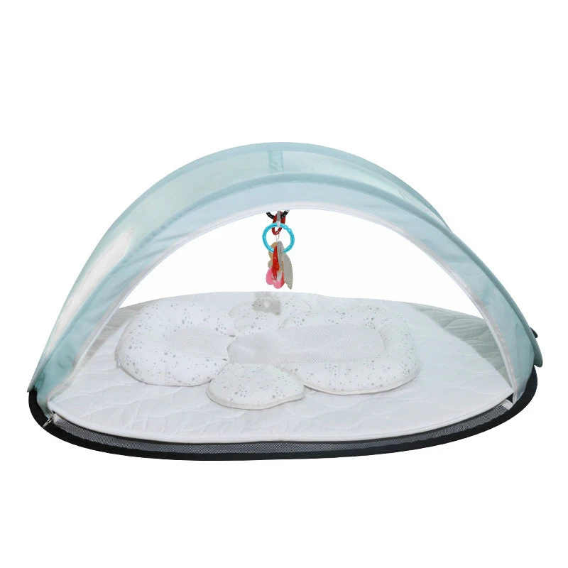 Портативная туристическая кроватка дышащая Складная сетка от комаров для детей 0