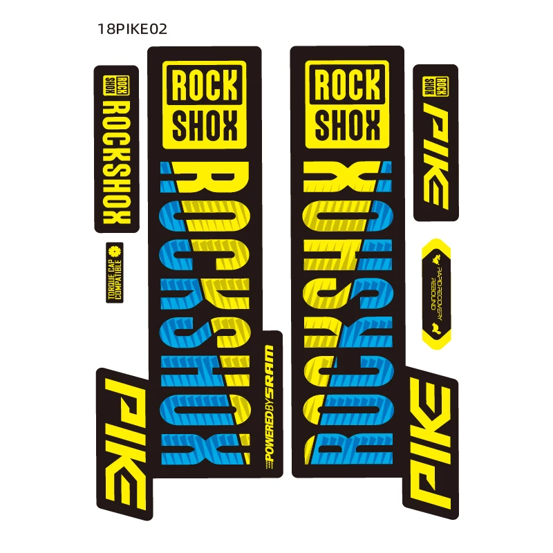 

2018 PIKE ROCK SHOX MTB Fork Sticker for Mountain Bike Rockshox Bicycle Front Fork Decal