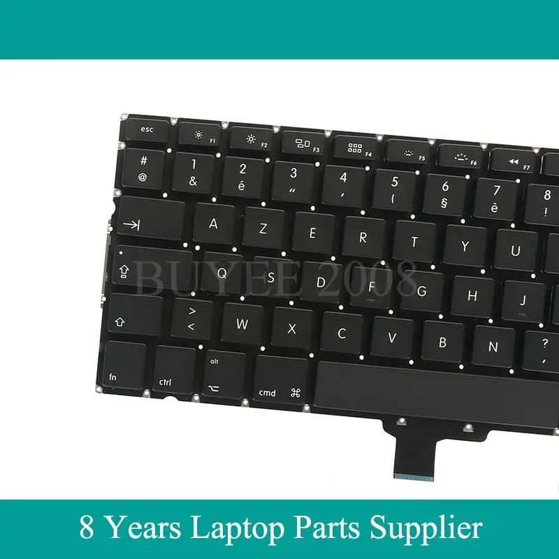 A1278 клавиатура Azerty батареи для замены ноутбуки Macbook Pro Французская задняя