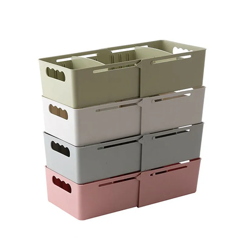 Регулируемый пластиковый ящик для хранения WBBOOMING органайзер с разделителями