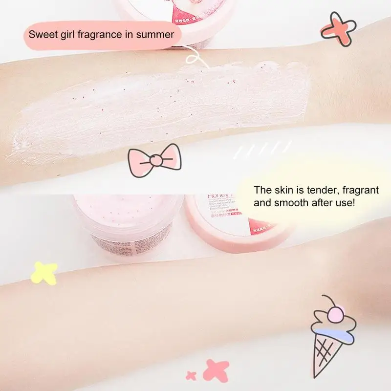 

Shea Butter Exfoliating Scrub Deep Cleansing Pores Brightening Exfoliating Body Gel Treatment Acne Whitening Scrub Avocado K8T4