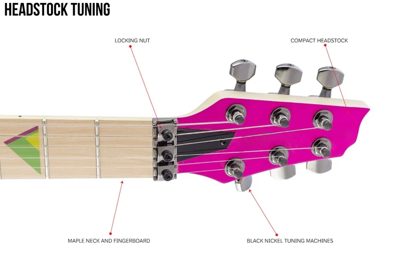 Электрогитара 6 струн 24F 39 дюймов профессиональная с глянцевым покрытием