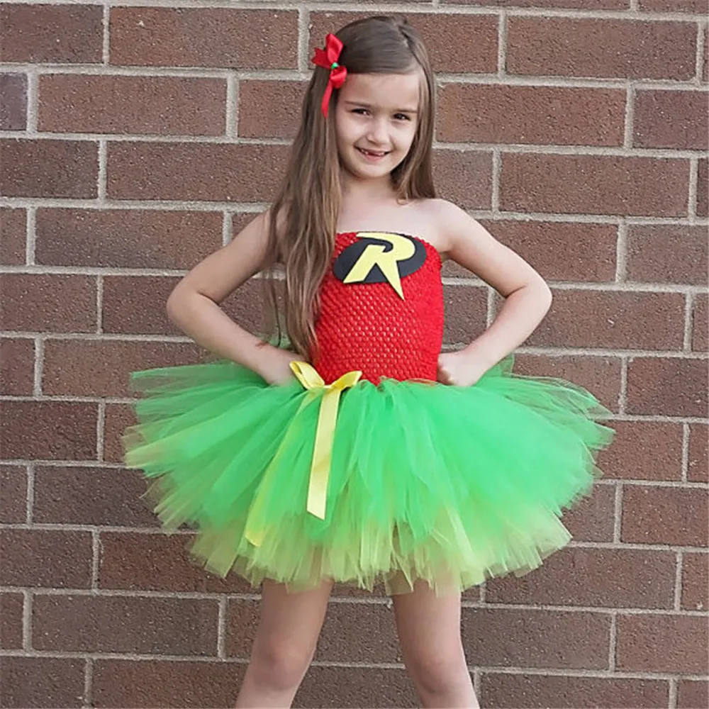 Для девочек С рисунком из аниме летучая мышь Робин вечерние Сетчатое платье