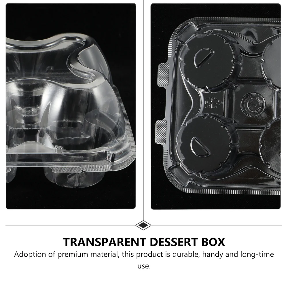 

15pcs Transparent Cupcake Wrapping Box Cupcake Package Exquisite Cake Container