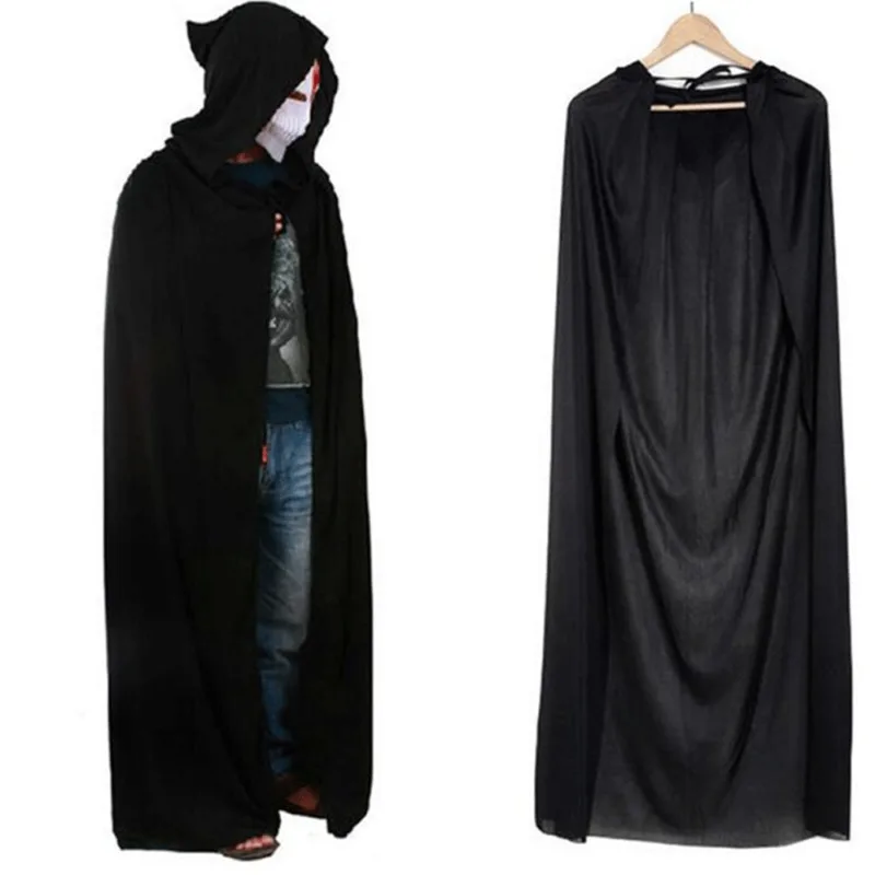 Женская Длинная накидка с капюшоном черная бордовая модель 2019| |