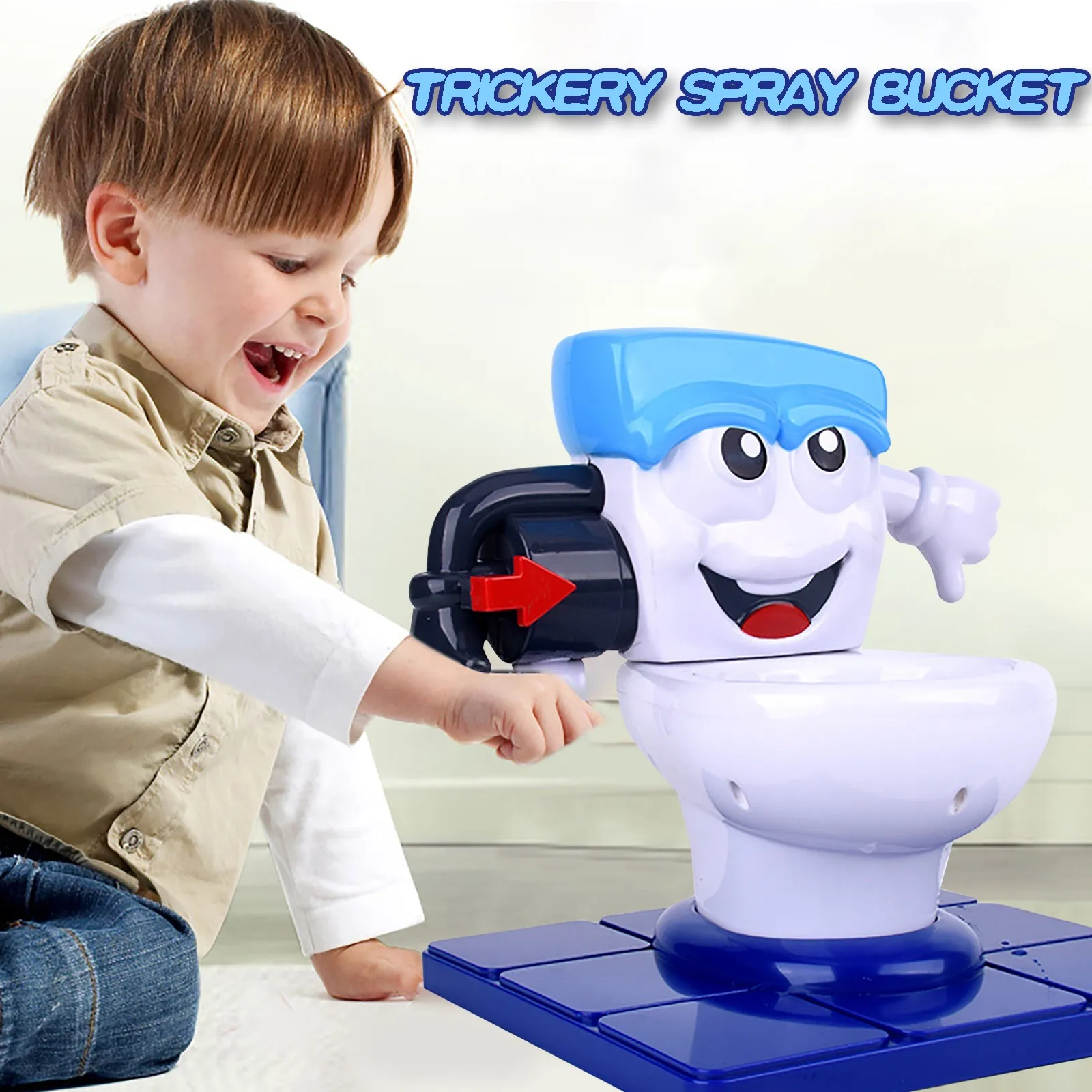 Двойной Туалет игрушка Детская образовательная Интерактивная распыления воды