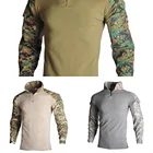 HAN WILD Мужская Боевая рубашка походные футболки тактическая камуфляжная одежда кемпинговая футболка тренировочная военная форма армейские рубашки