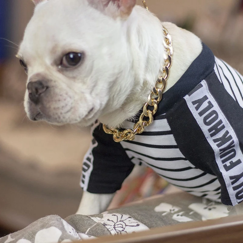 Металлическая цепочка для домашних животных тяжелая плотная цепь собак среднего