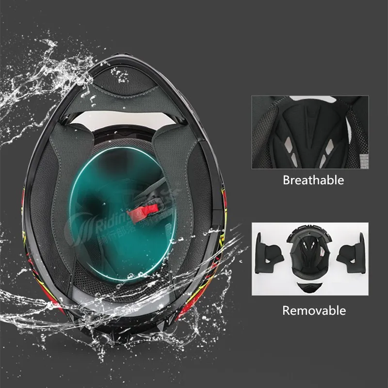 Мотоциклетный шлем X301 высокопрочный ударопрочный дышащий для езды на мотоцикле |