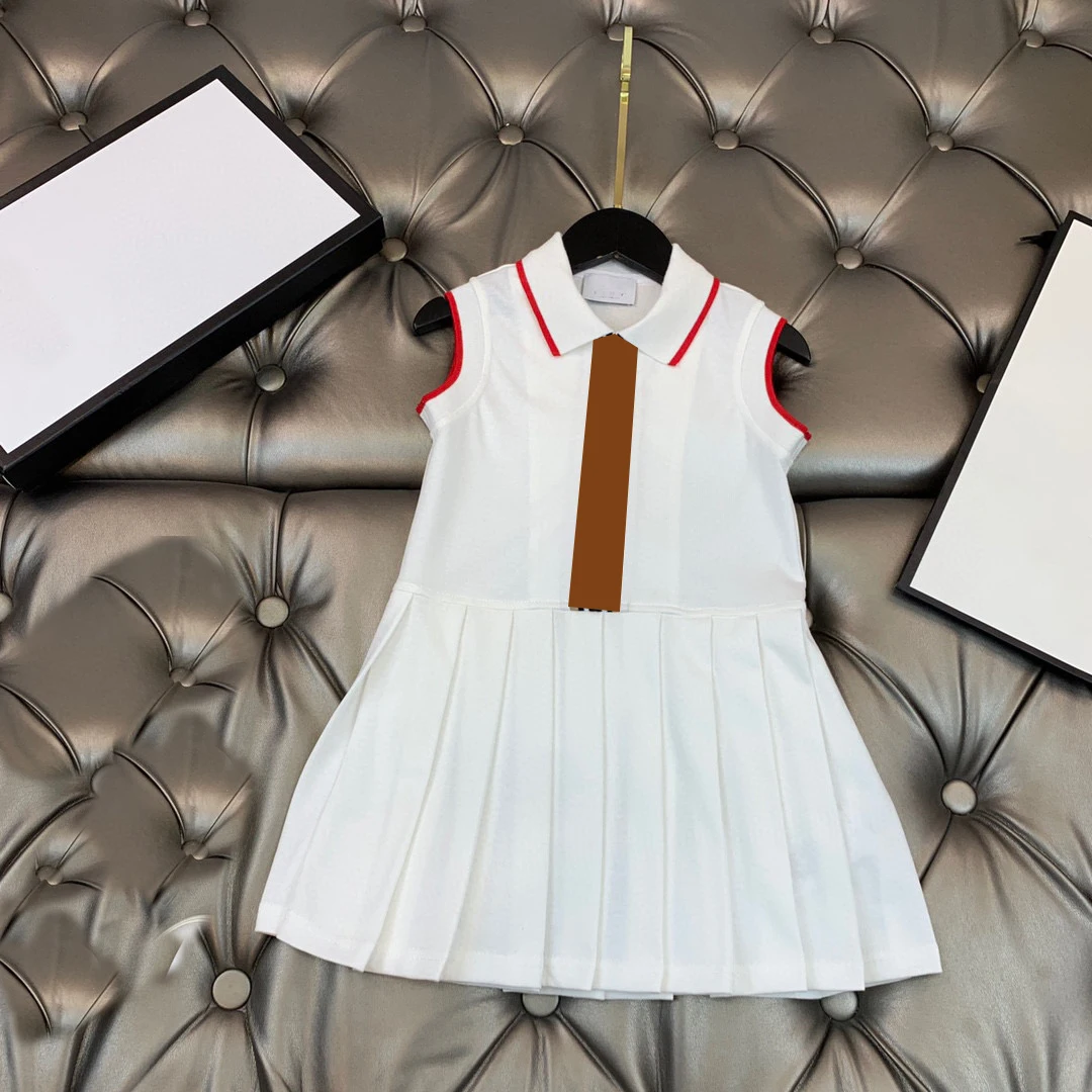

2021 kids girls summer fashion dresses baby girl black pink casual dress