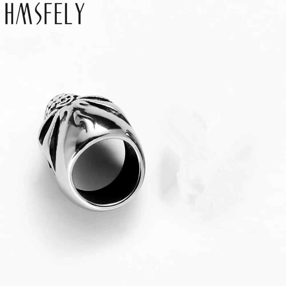 HMSFELY бусины из нержавеющей стали с черепом аксессуары для изготовления кожаных