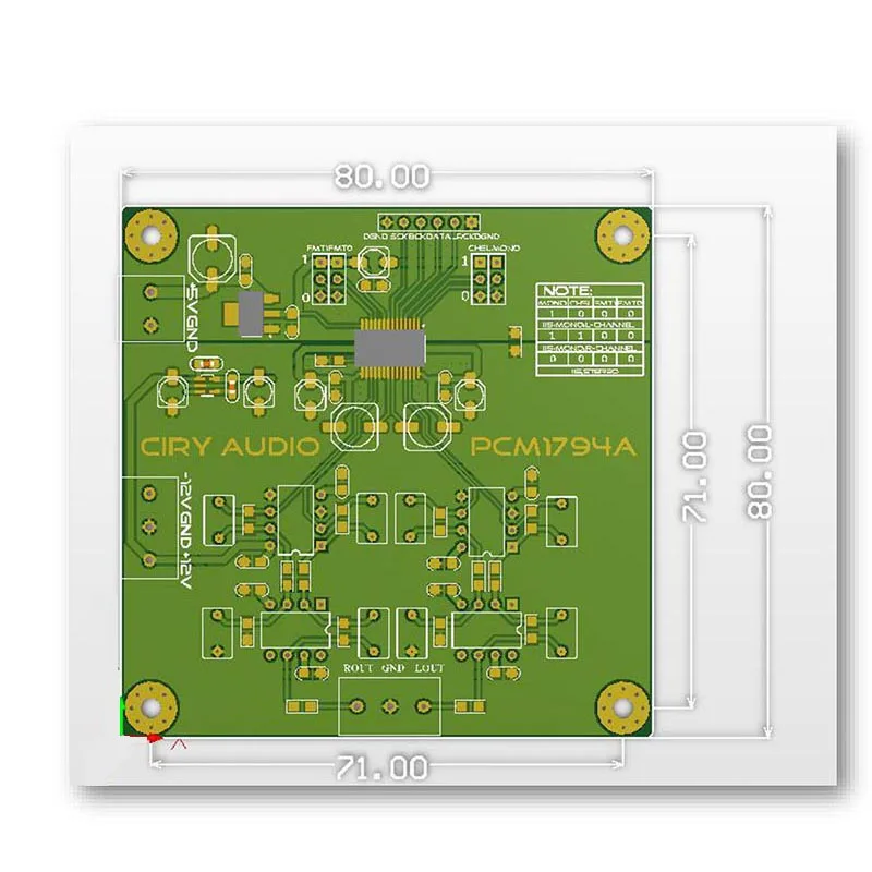 Модуль PCM1794A Hi Fi DAC декодер модуль 192k 24bit IIS PCM1794 Плата декодера F3 012|Усилители