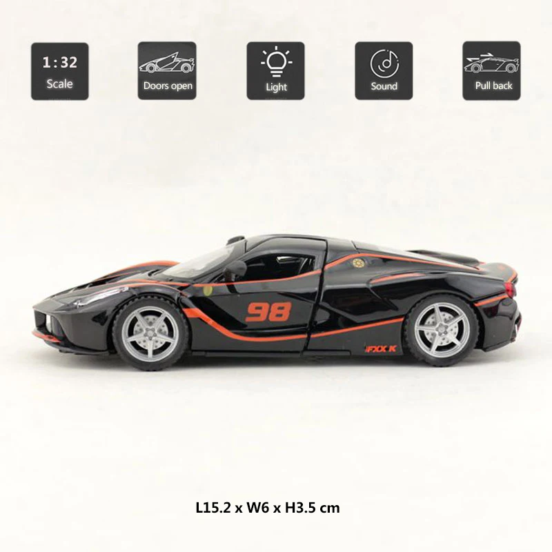 HOMMAT Simulation 1:32 Scale FXX K V12 Racing Model-Cars Alloy Metal Diecasts &amp Toy Vehicles Car Model Cars Toys For Children | Игрушки и