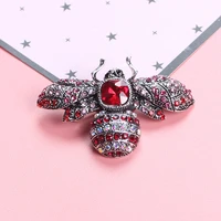 bohemian fashion imitation blue red jewelry bee insect brooch womens statement jewelry wholesale