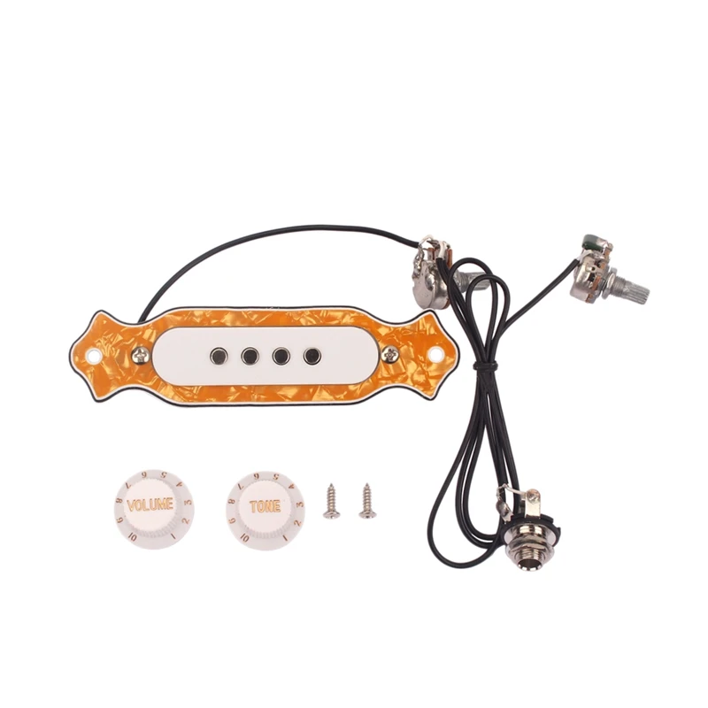 Жемчужно желтые звук отверстие магнитный датчик для Народная акустическая