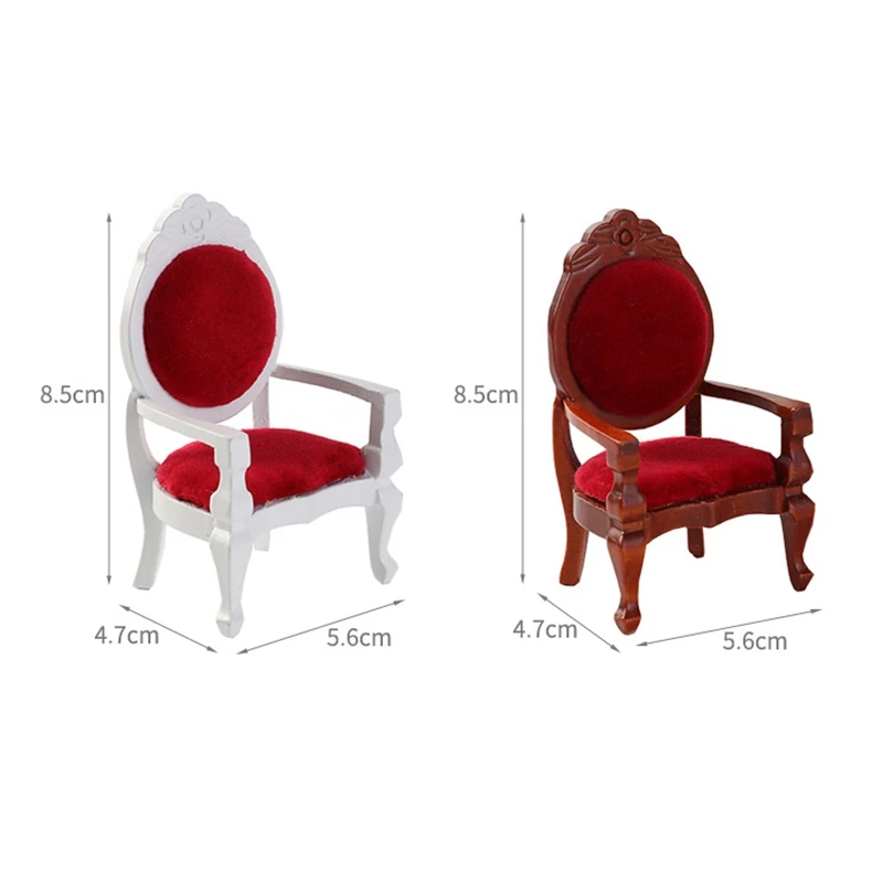

1:12 Mini Dining Chair Model Life Scene Dollhouse Miniature Accessories Bedroom Doll House Furniture
