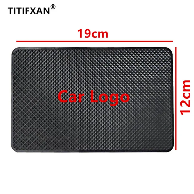

1PCS Universal 19*12cm Car Logo Anti Slip Mat Phone Holder Non-Slip Mat Non Slip Pad For All Auto Logo Mats