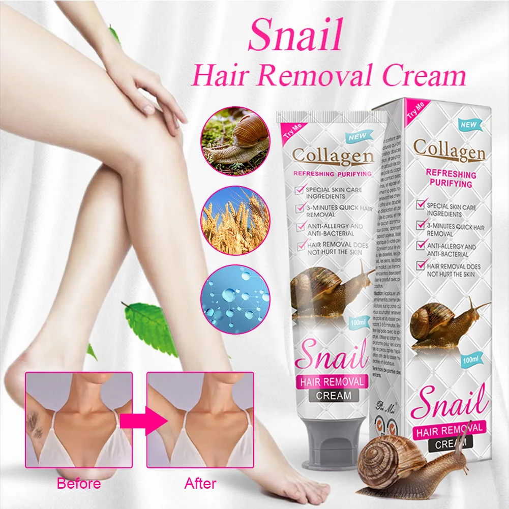 

PEIMEI Hair Removal Cream Painless Hair Remover For Armpit Legs and Arms Skin Care Body Care Depilatory Cream 100g For Men Women