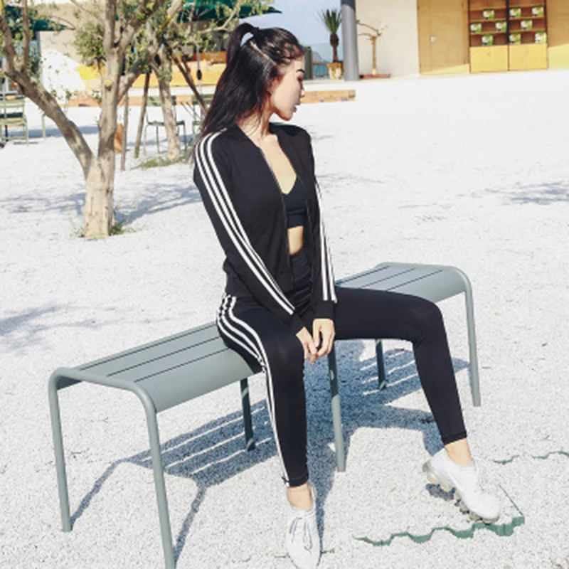 Женский спортивный костюм для йоги женские брюки футболки бюстгальтер Фитнес