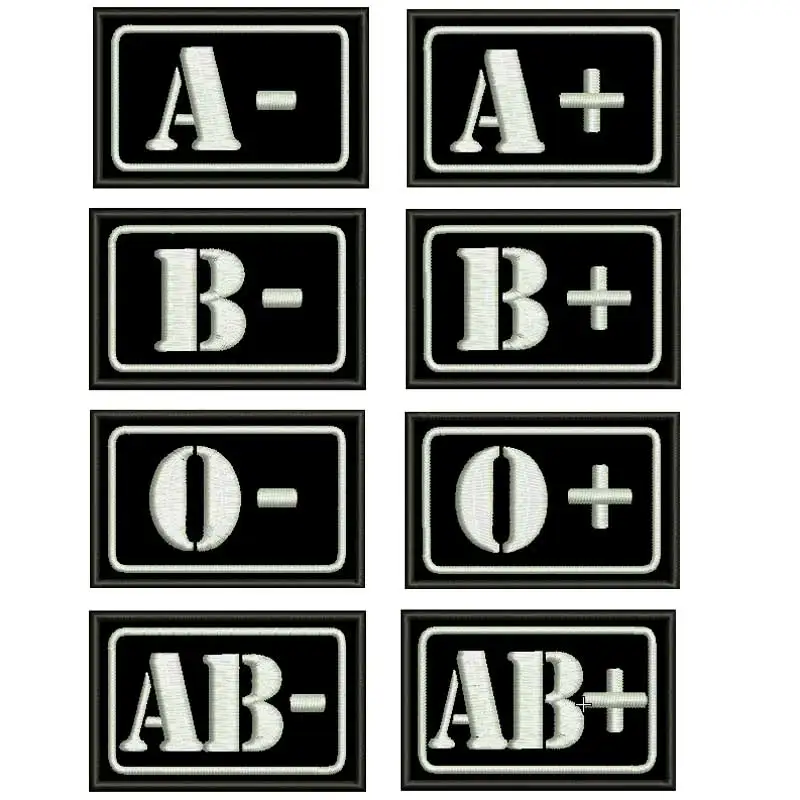 Крови A + AB O железо на каждый день вышитые велосипедистом Тактический самурая