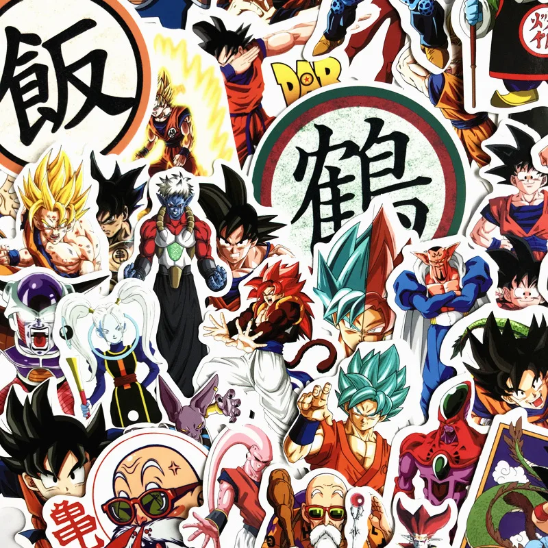 Японский мультфильм аниме стикер один удар человек Dragon Ball Z Токийский Гуль водонепроницаемый стикер чемодан гитара для детей игрушки