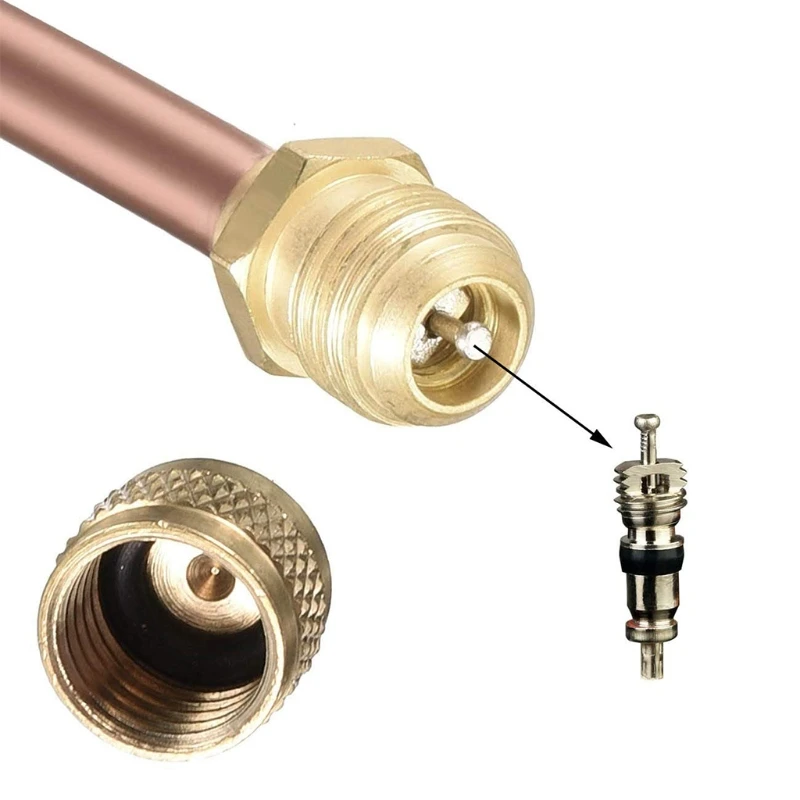 

Brass Access Valves 1 Pack of 10 Pcs Access Valves 10 Pieces Thickness 0.6mm Copper Tube Length 90mm