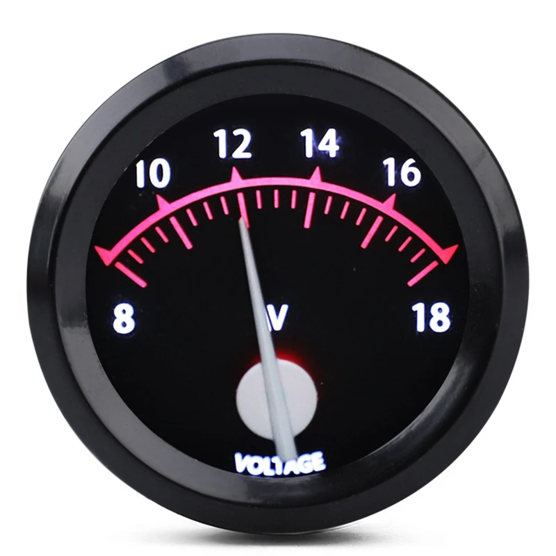 

Car Gauge Volts Gauges 2 Inch 52Mm VOLT Meter 12V Auto Instrument Voltage Meters 8-18V Black Bezel + Auto Gauge Cup