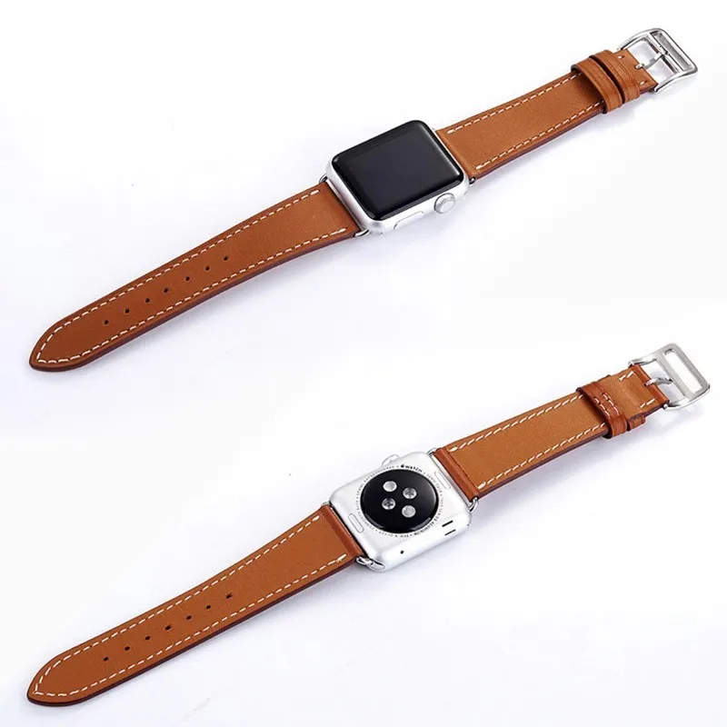 FOHUAS Series 2 1 ремешок из натуральной кожи для Apple Watch, ремешок Double Tour 42 мм для Apple Watch, кожаный ремешок 38 мм, женский браслет