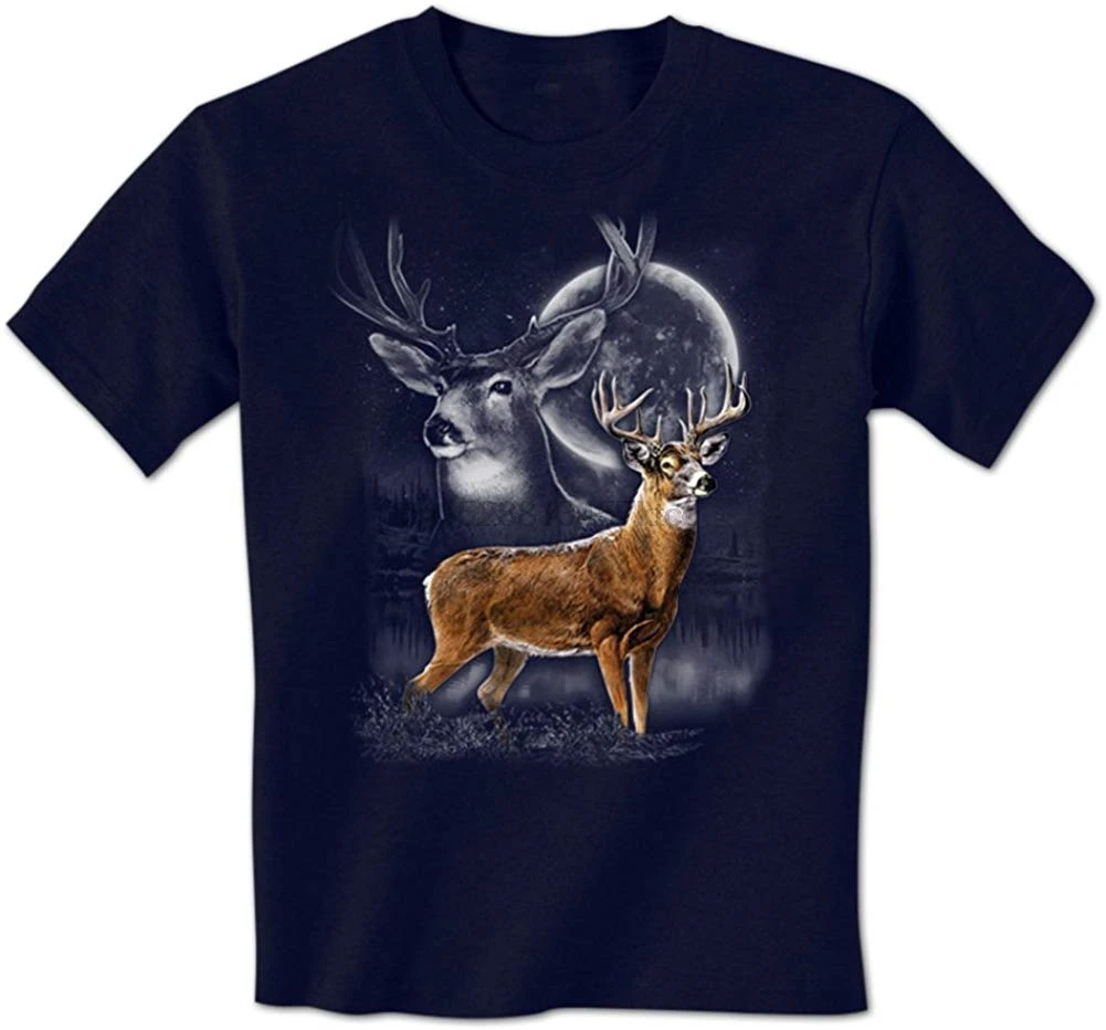 Футболка с животным большого бака на равнинах под луной одежда для мужчин и