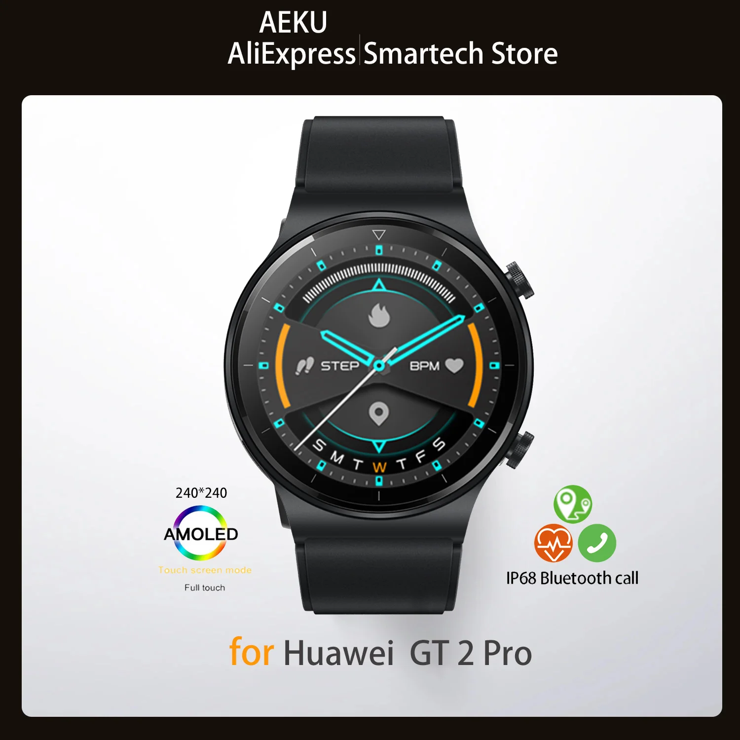 

Smart Watch GT2 Pro for Huawei Mate Xiaomi Samsung Phone Men 2021 Fitness Tracker Bracelet Bluetooth Wristwatch Smartwatch Women